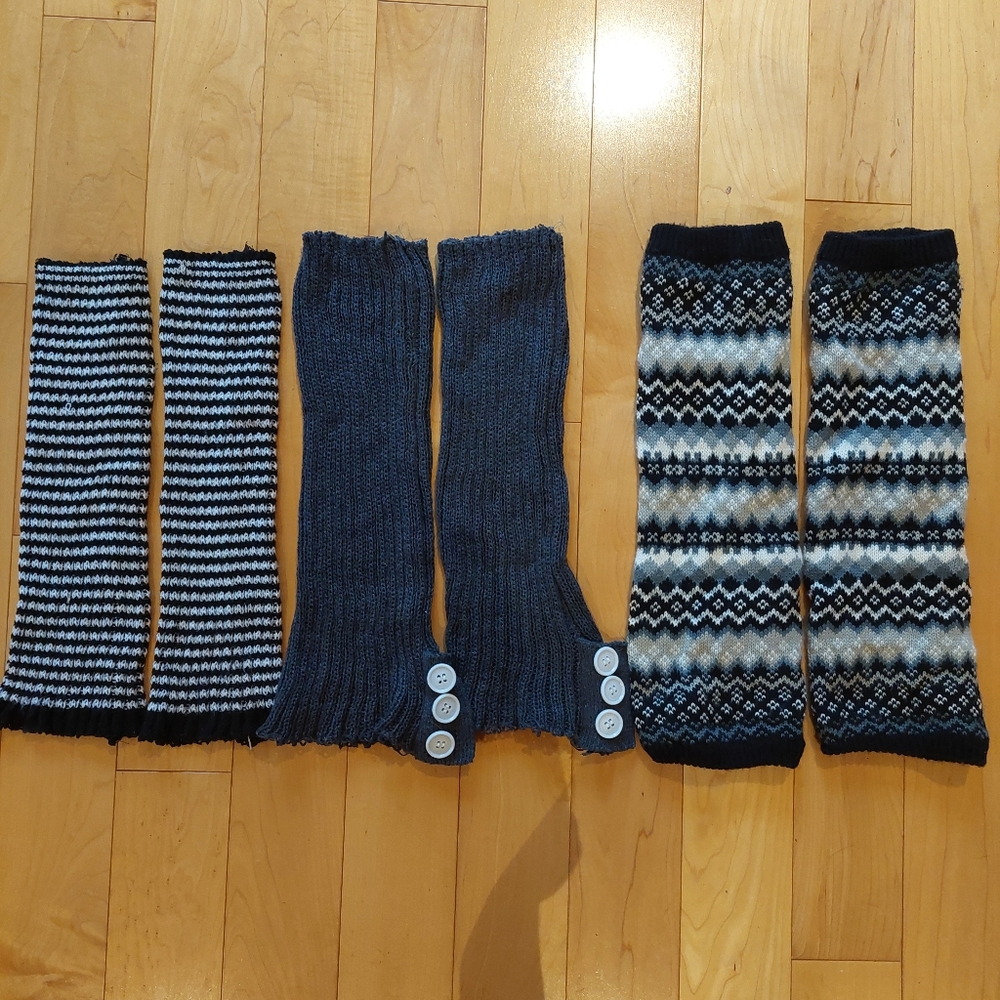 Knit Leg Warmers Lot